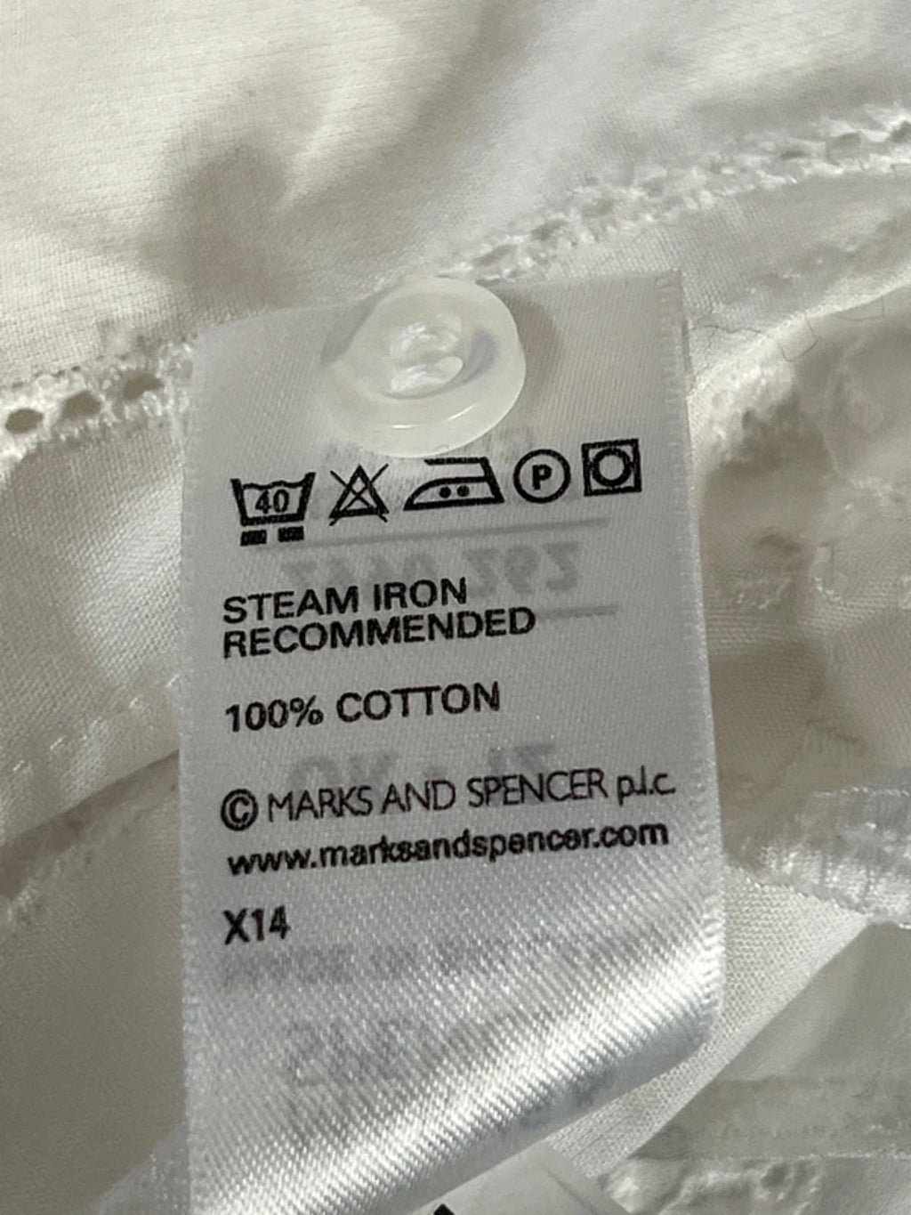 Marks and Spencer | White Blouse | 12 | New With Tags