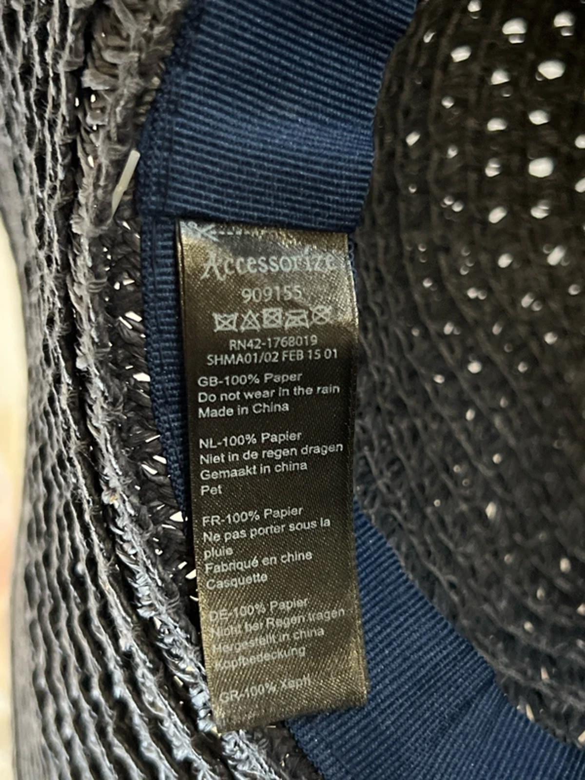 Accessorize | Packable Hat | Navy | Summer/Shade Hat