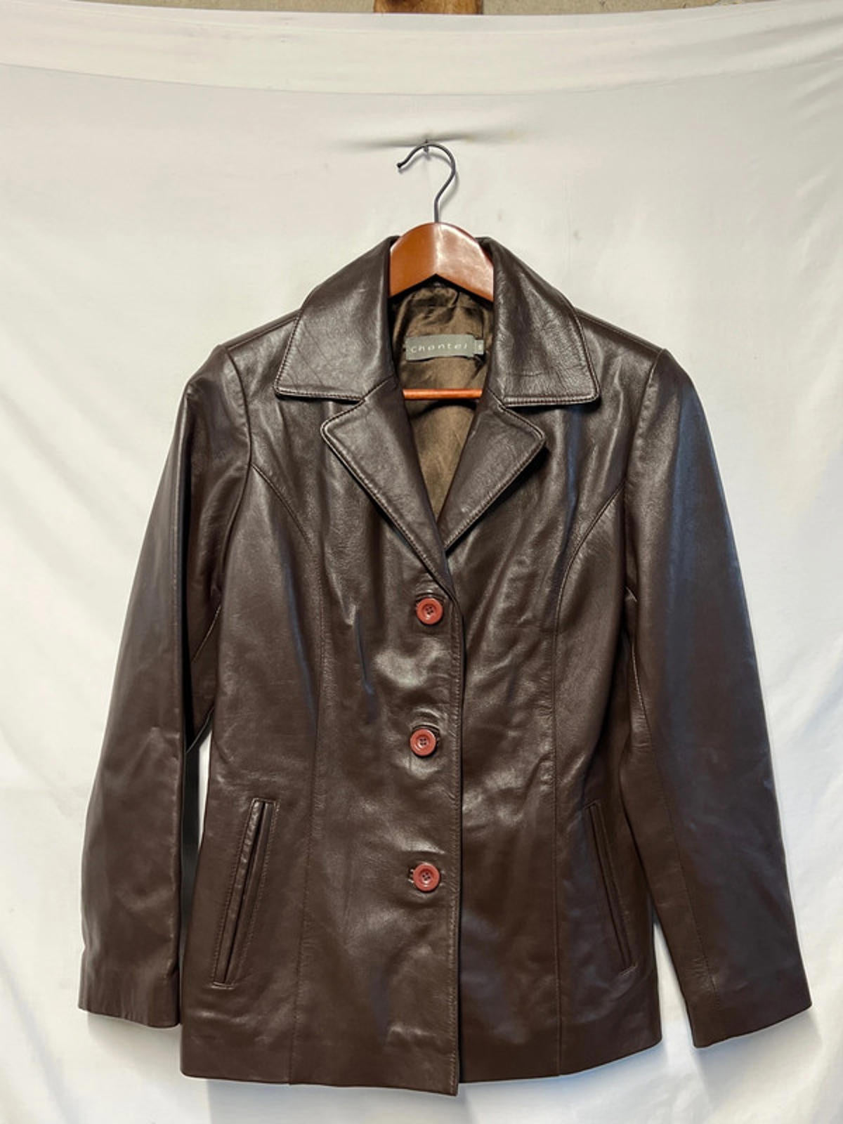 Chantel | S | Chocolate Brown Leather Jacket