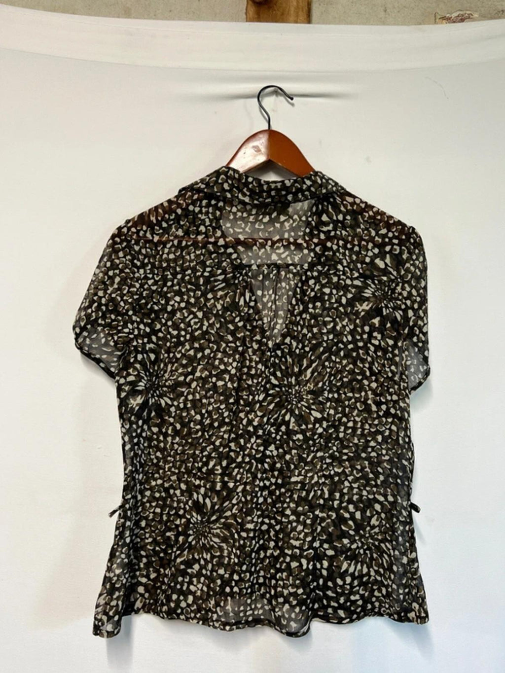 Wallis | 14 | Black/Brown Abstract Shirt