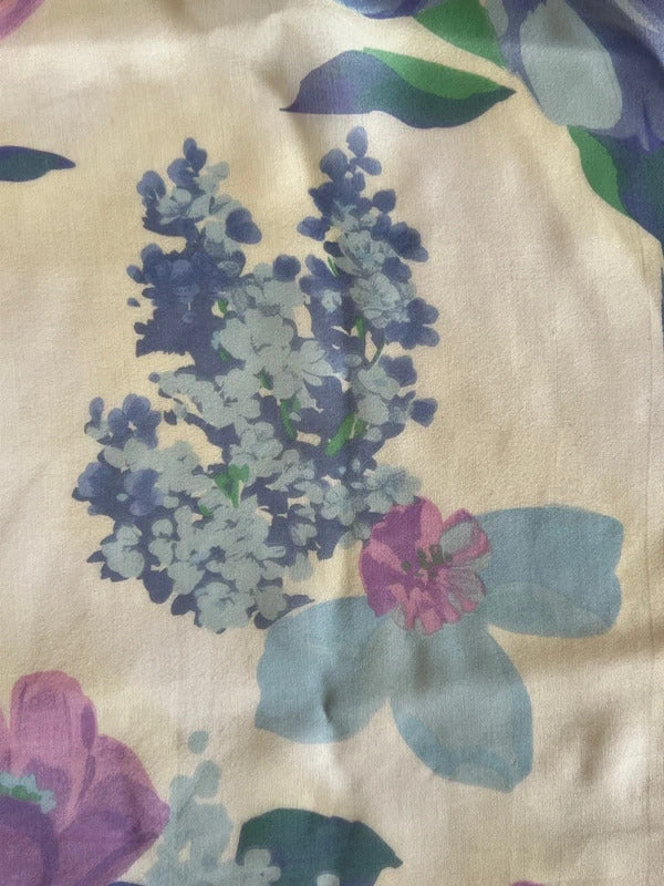 Vintage Tie Rack | The Art Of Silk | Hydrangea themed silk scarf