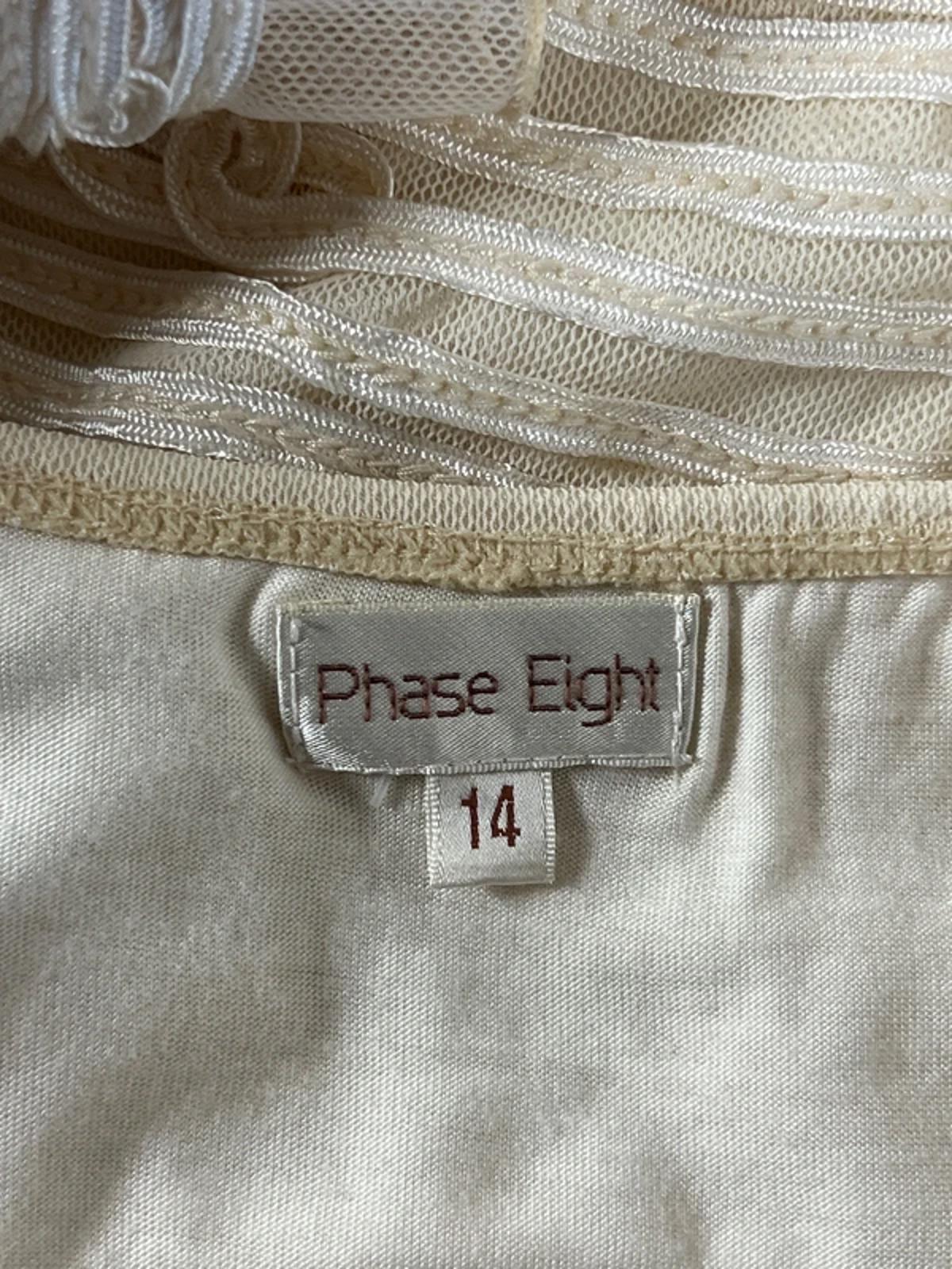 Phase Eight  | Size 14| Y2K Vintage Embroidered cream vest top