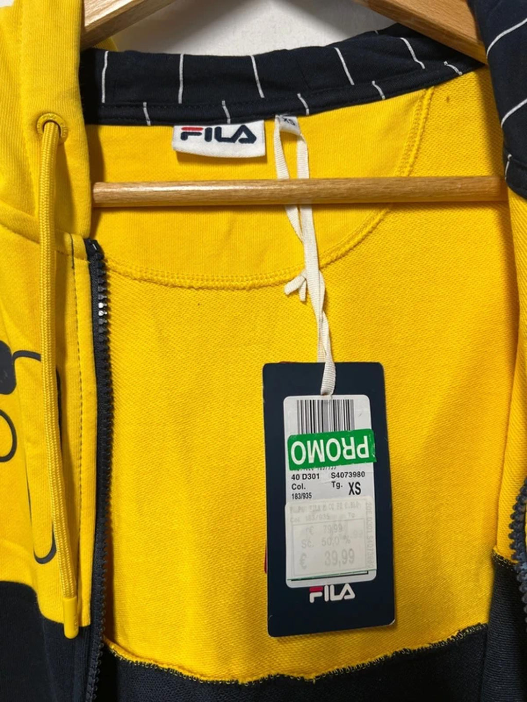 Fila | XS | Zip up Hoodie | Cotton/Polyester Blend