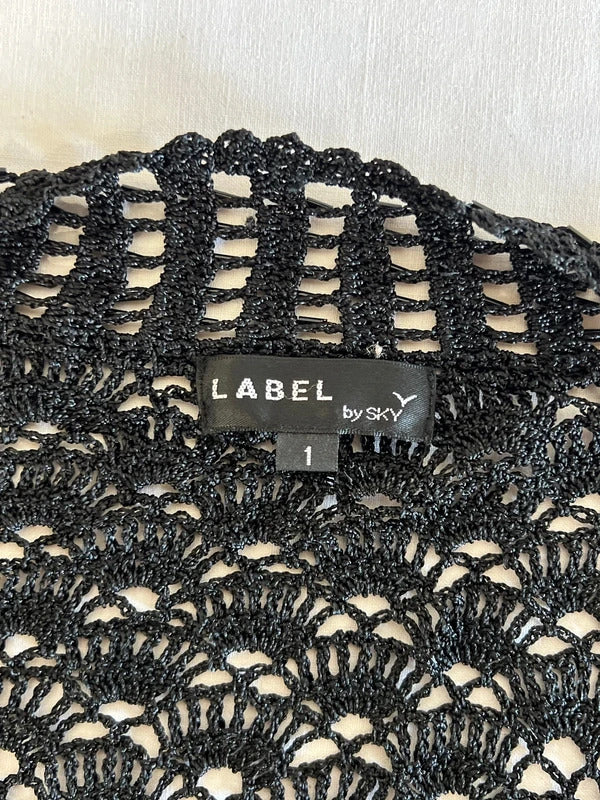 Label by Sky | Size 12 | Black Embroidered Bolero | 100% Viscose