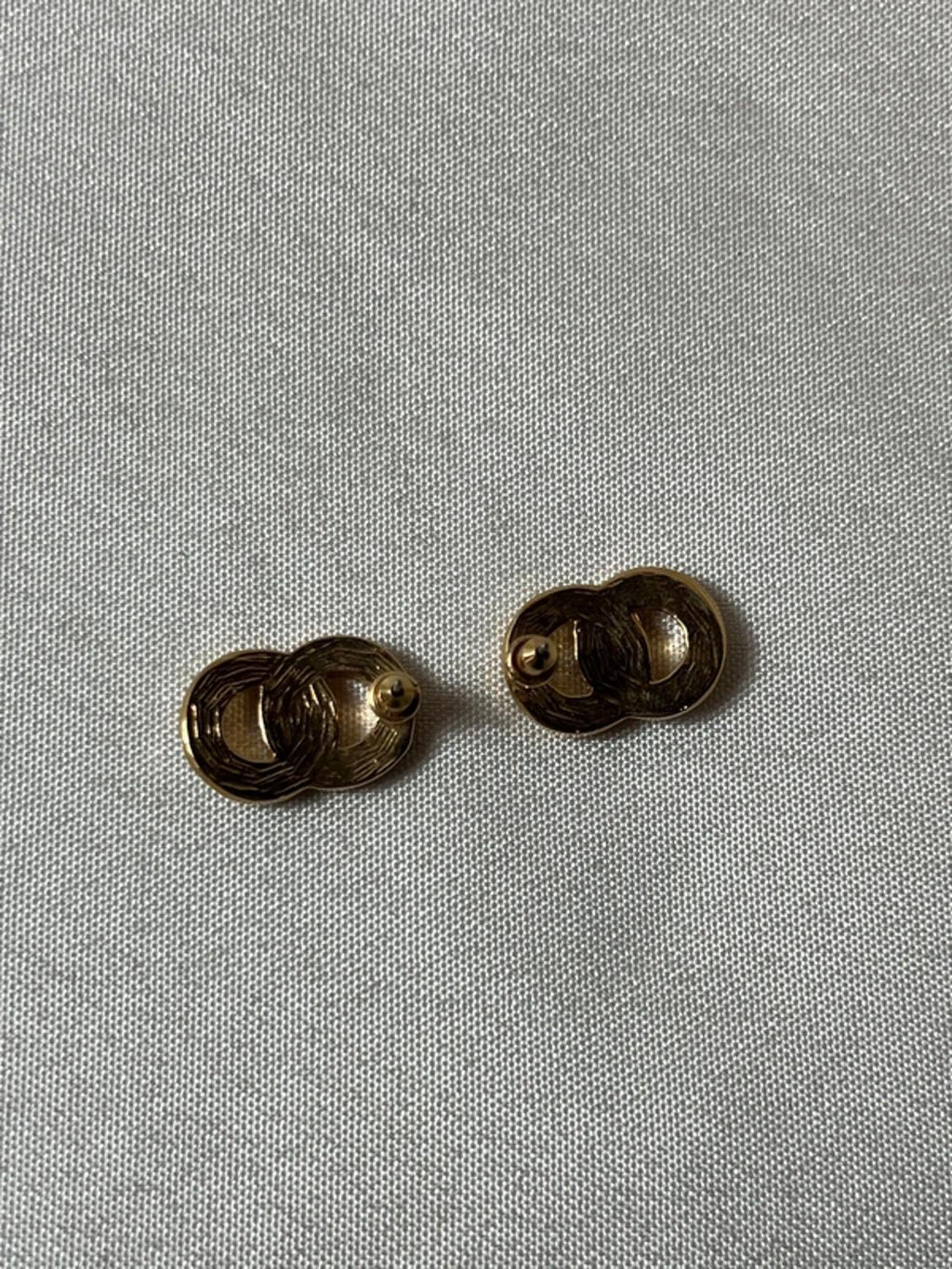 Gold Colored Diamanté Earrings