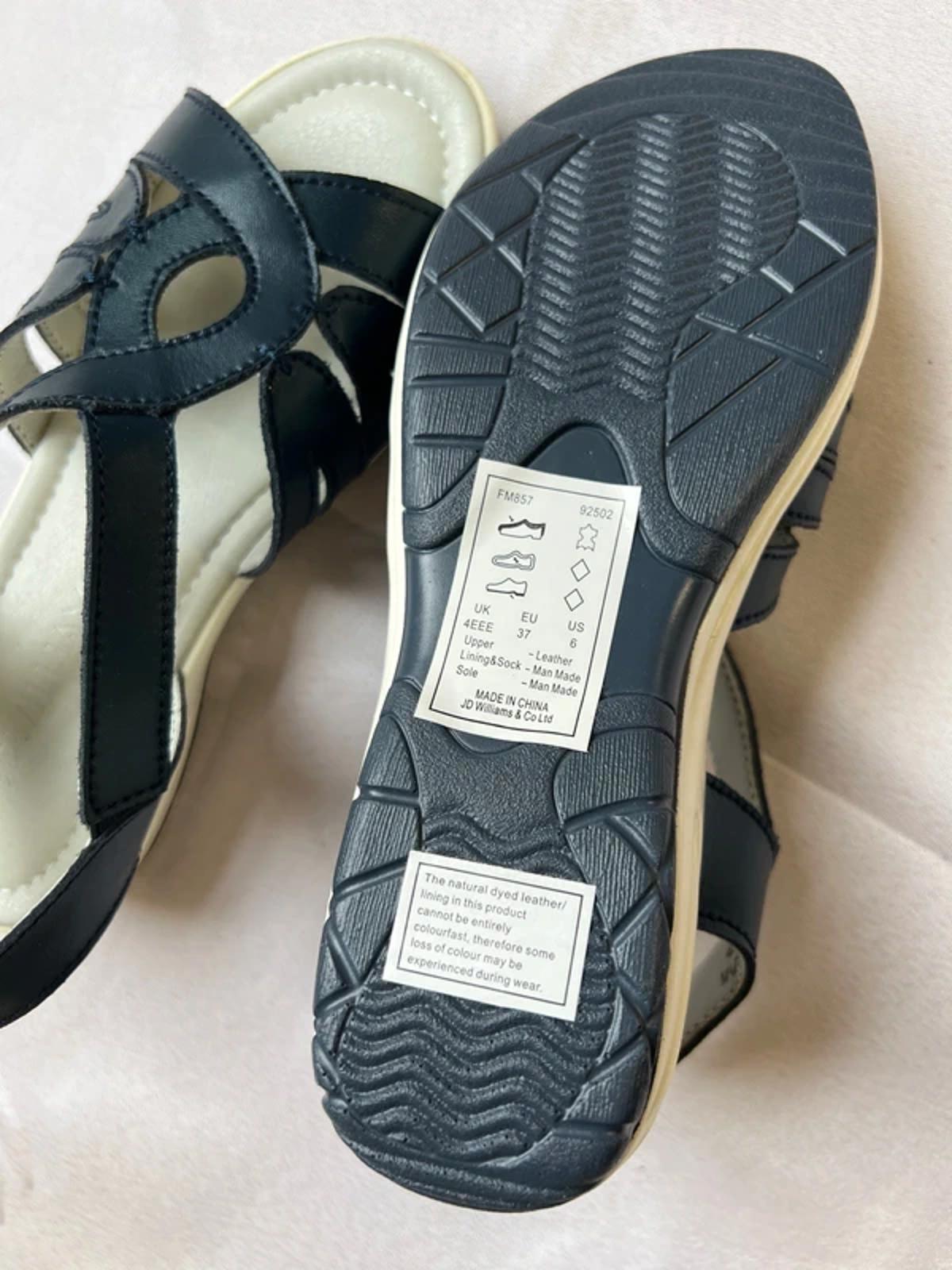 JD Williams | Size 4 | Navy Leather Sandals