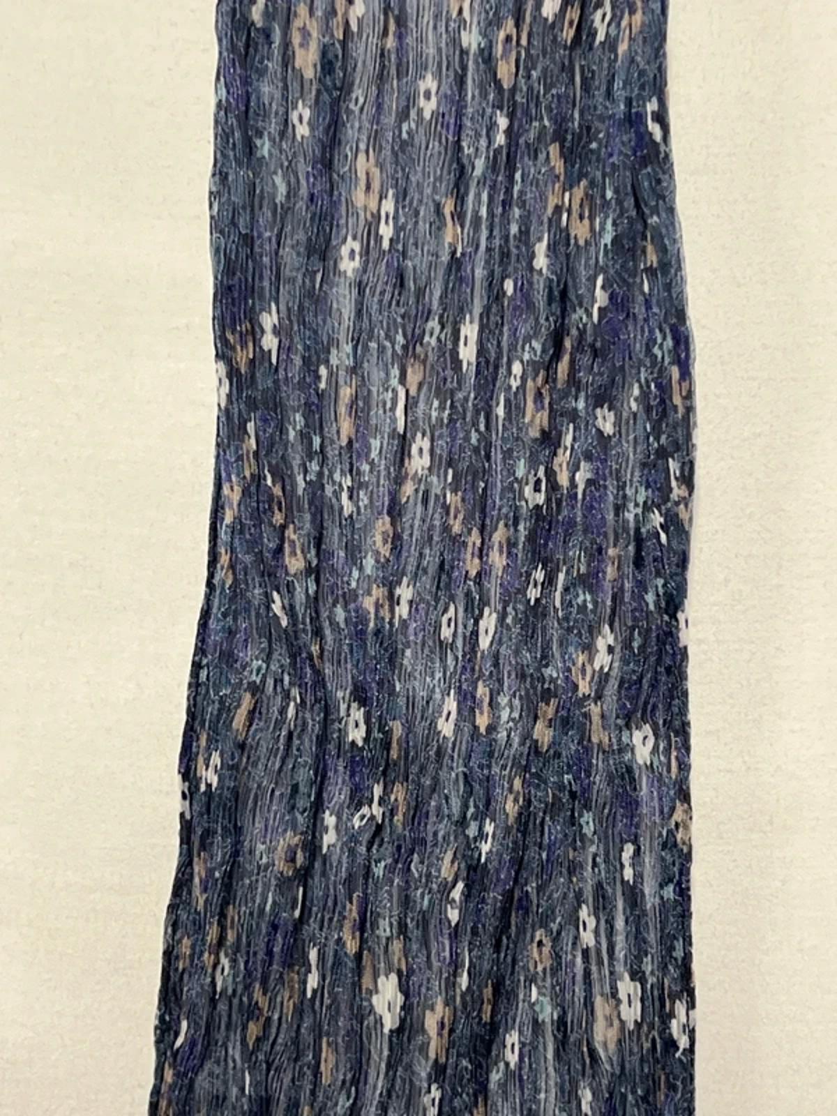 Vintage Peony Ladies Scarf | Blue Floral