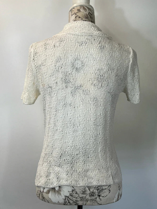 St Michael | Size 10/12 | White lace shirt