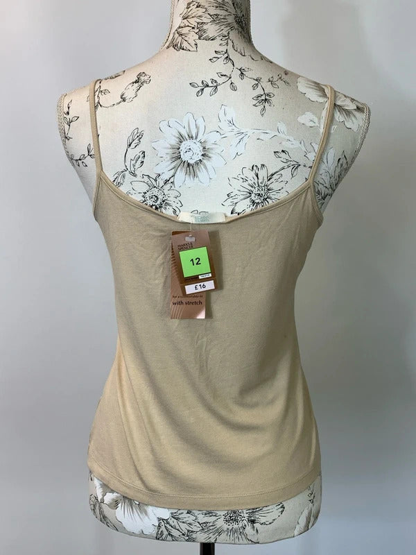 Marks and Spencer | Size 12 | Beige lace cami