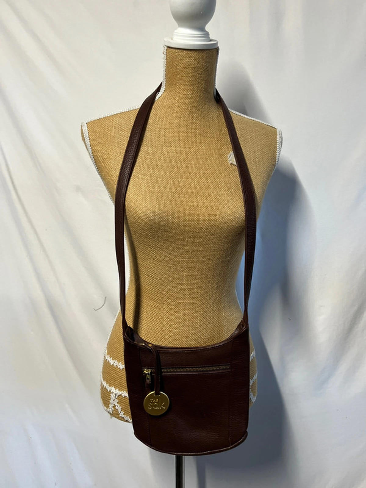 Vintage The Sak | Maroon Leather Shoulderbag