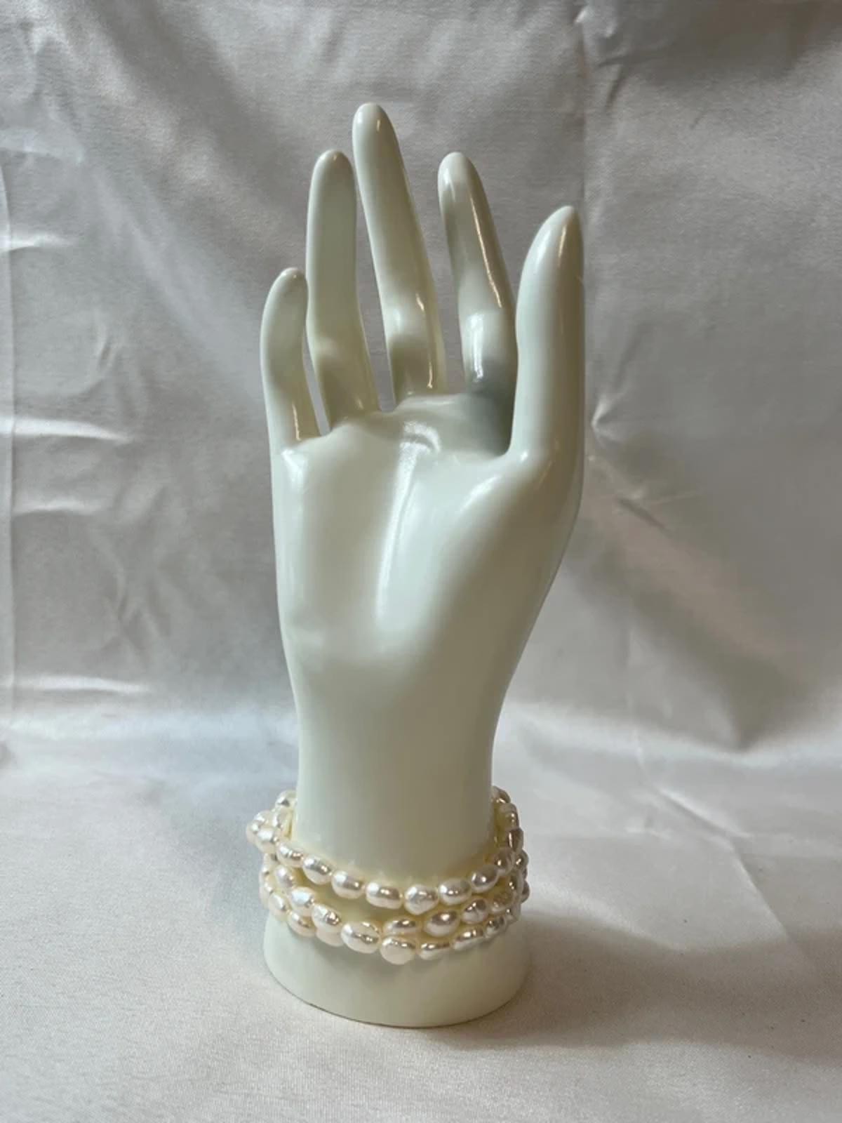 Genuine Pearl Necklace and Bracelet | Silver Sterling Clasp