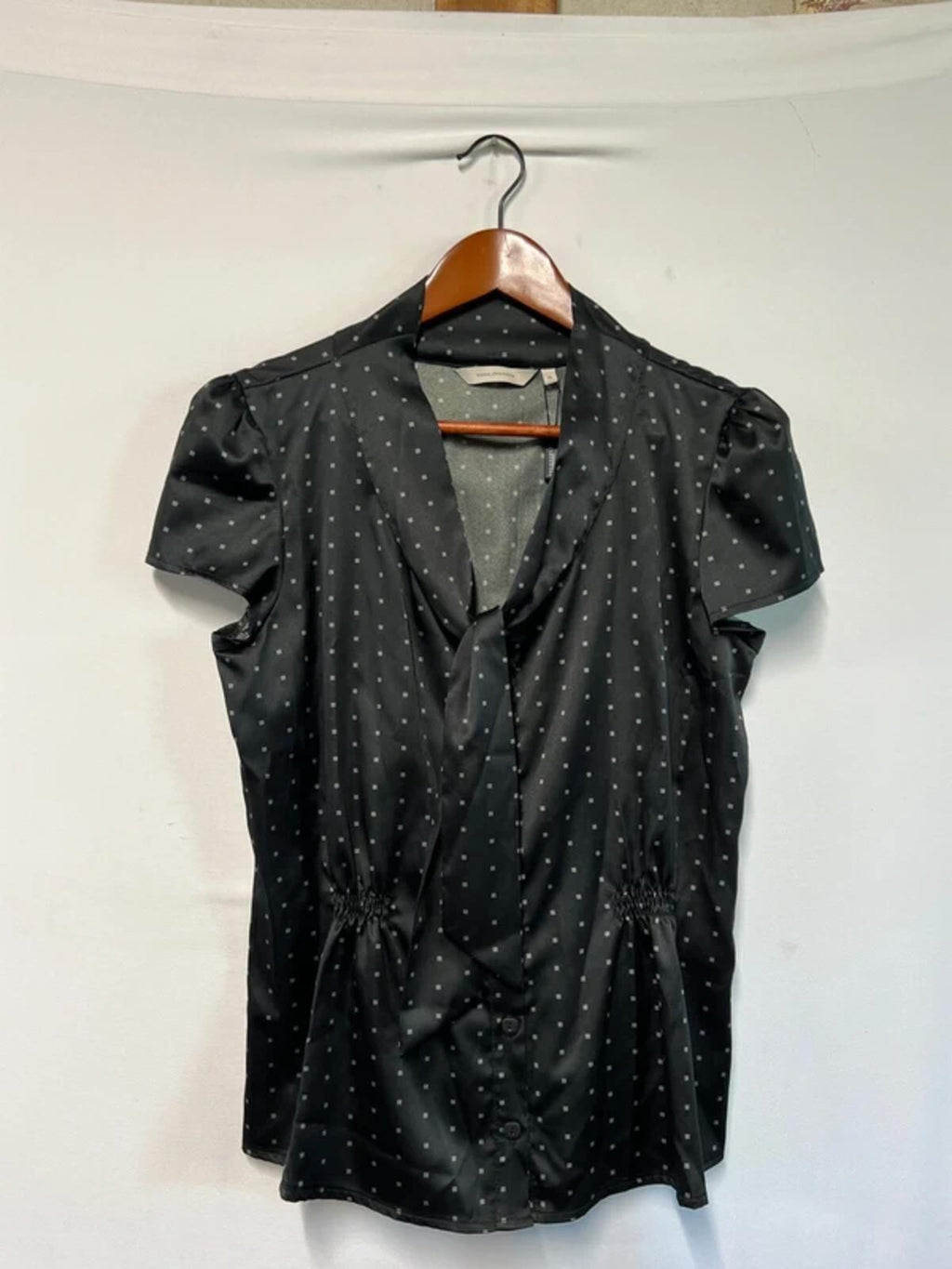 Rocha John Rocha | 14 | Black polka dot Blouse/Shirt