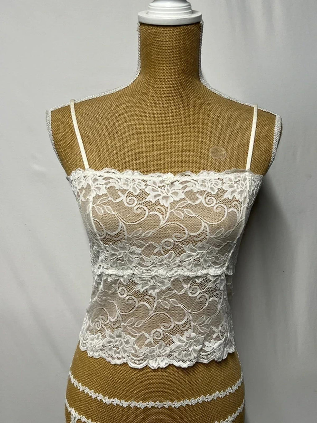 Vintage George | 16 | Ivory Lace Lingerie Top