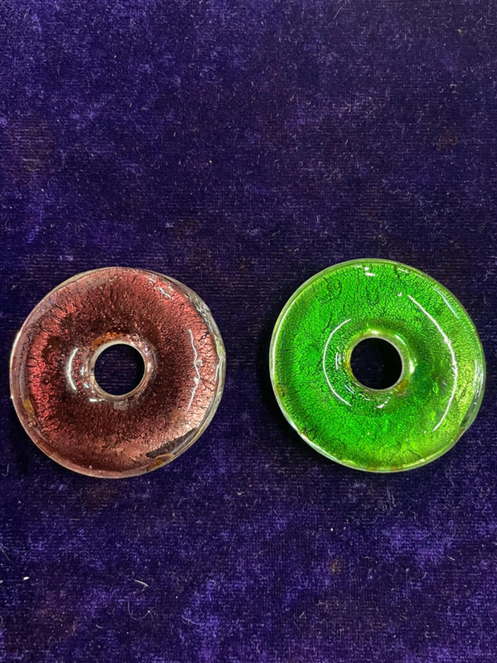Round Glass Ornaments | Set of 2 | Decorative