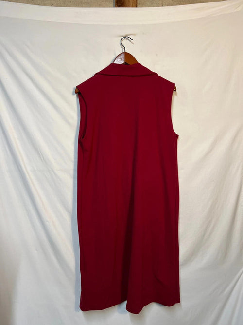Blossom London | Tomato Red Sleeveless Blazer XL