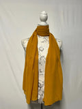Ladies Yellow Ochre Chiffon Scarf | New