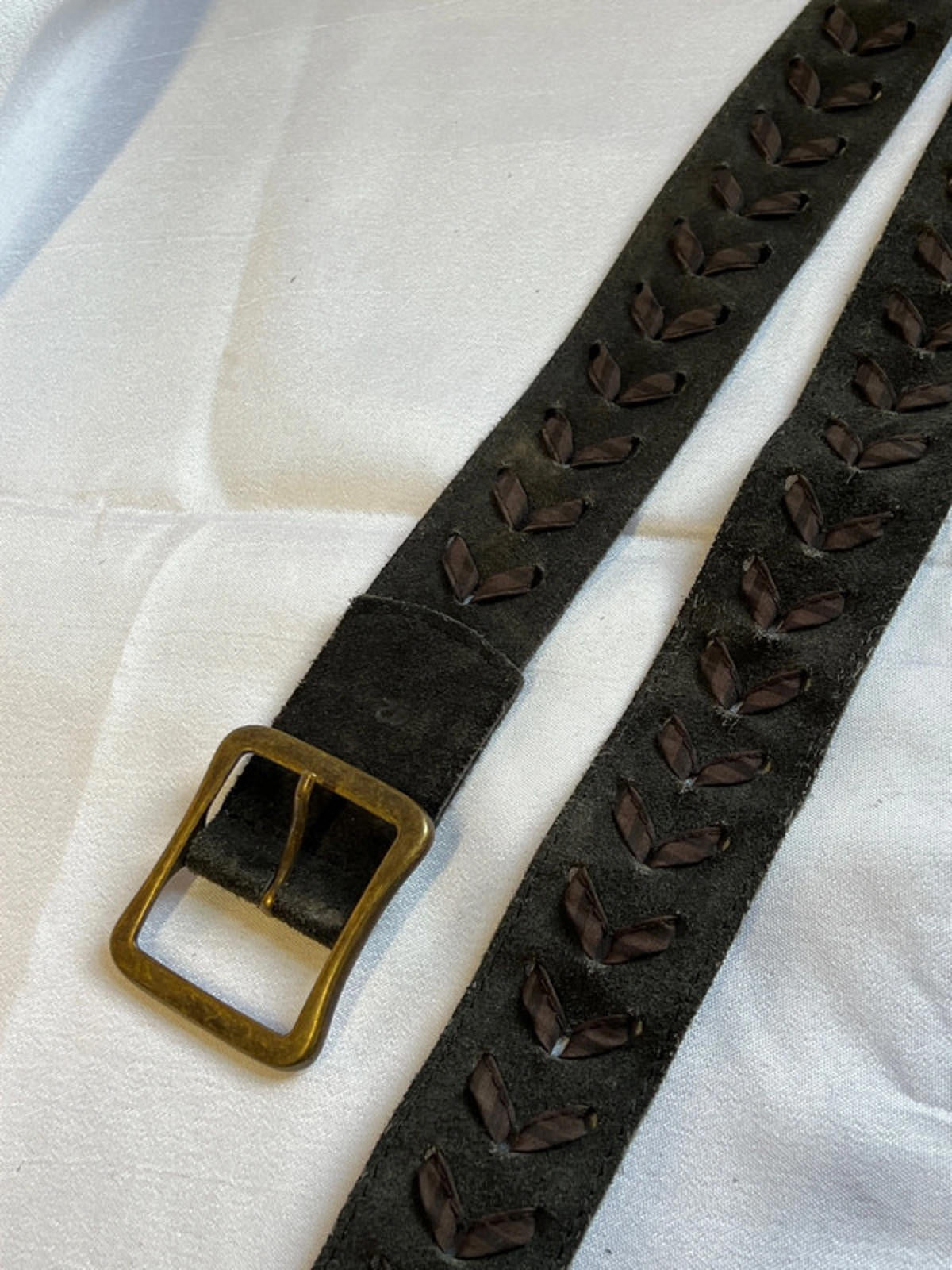 Vintage Brown Belt | Suede | 36” | Great condition