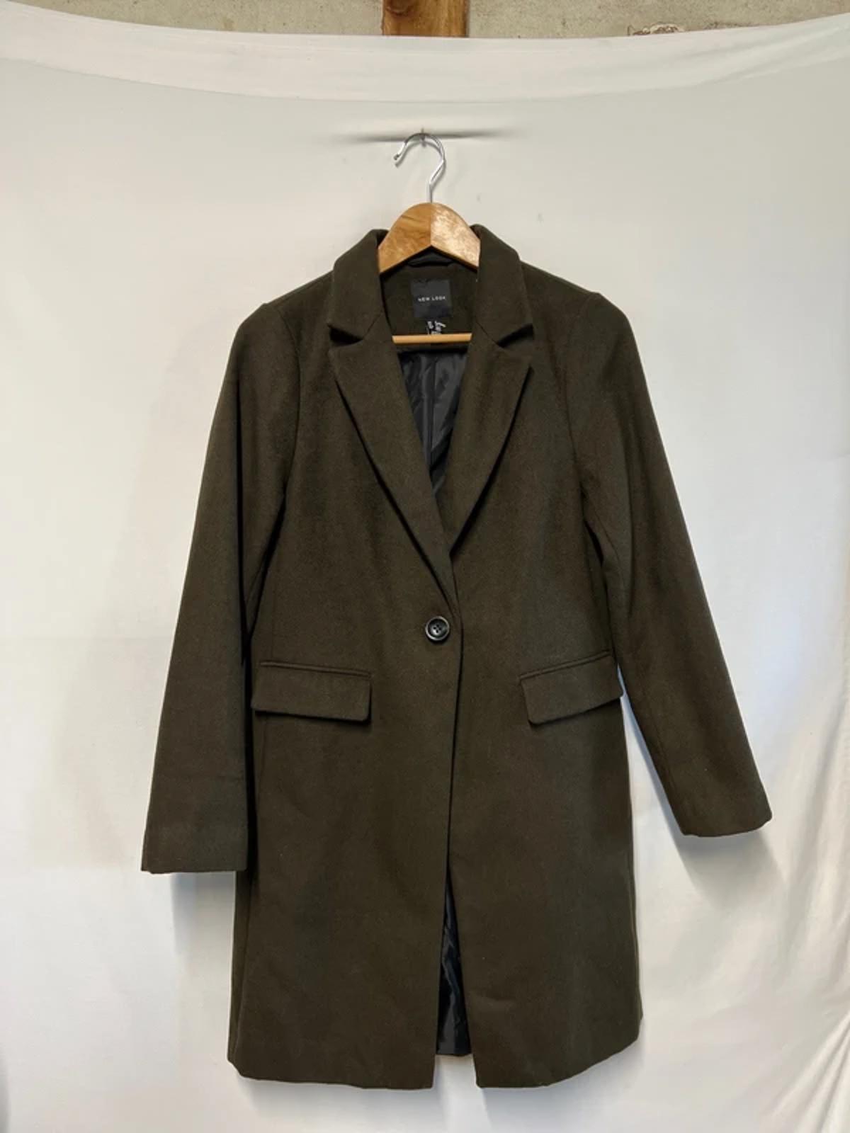New Look | 8 | Khaki Green Trenchcoat | Polyester blend