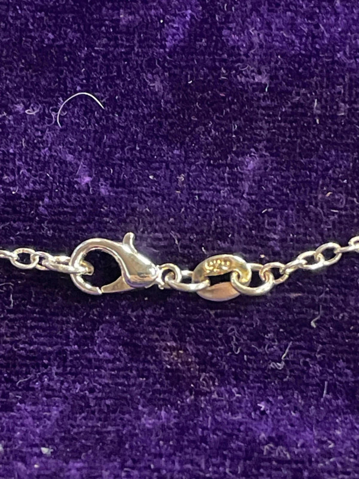 Next | 925 Silver Necklace | Cubic Zirconia Pendant | 26cm