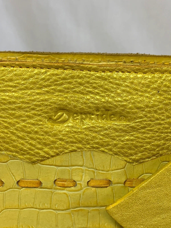 Depride | 1980’s Vintage Yellow bucket bag/handbag |