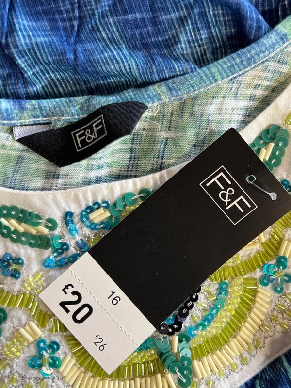 F&F | Size 16 | Multicoloured embroidered dress
