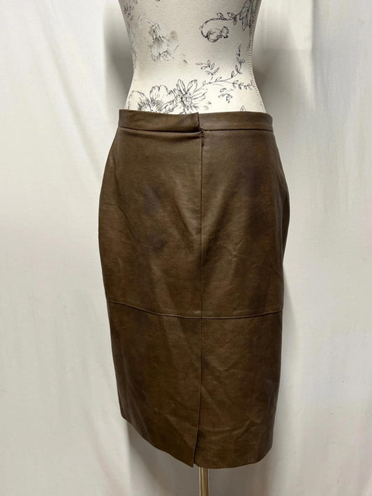 Ej Verdi | 12 | Faux Leather Brown Skirt