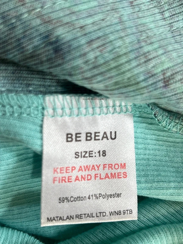 Be Beau | Size 18 | Y2K Blue embroidered vest top