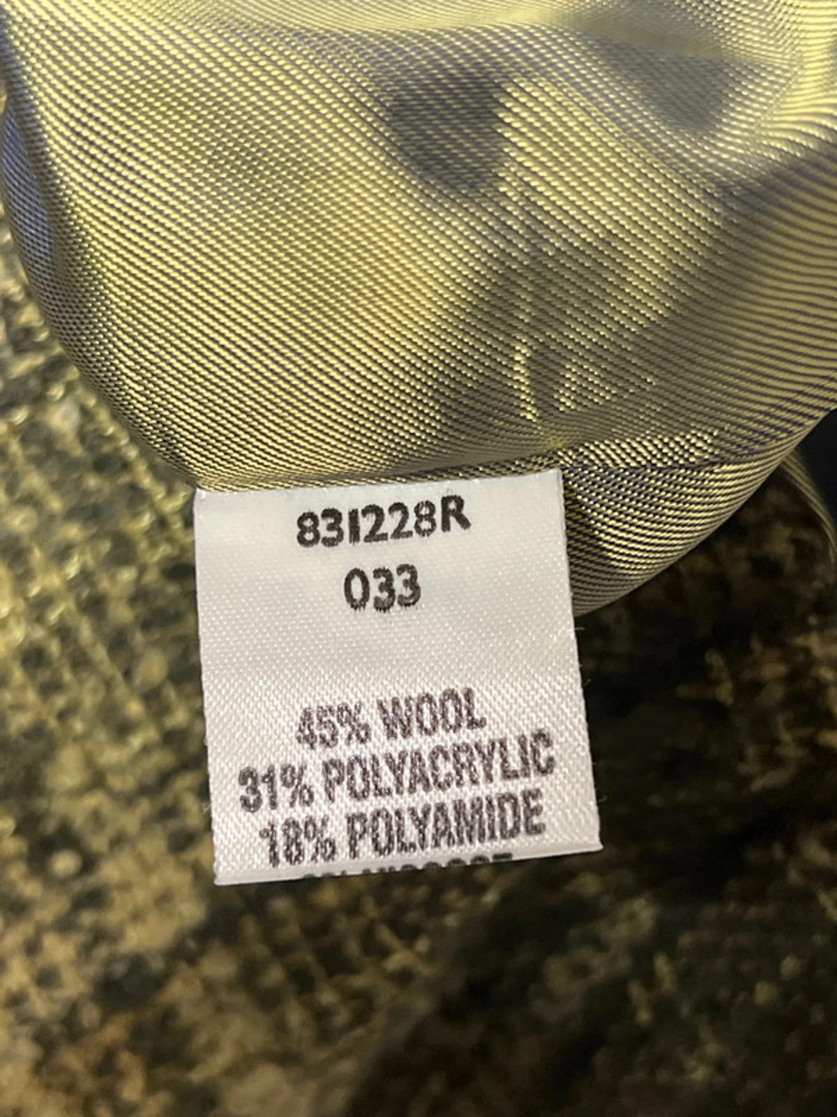 Vintage Ladies Khaki Skirt | Size 18 | Wool Blend