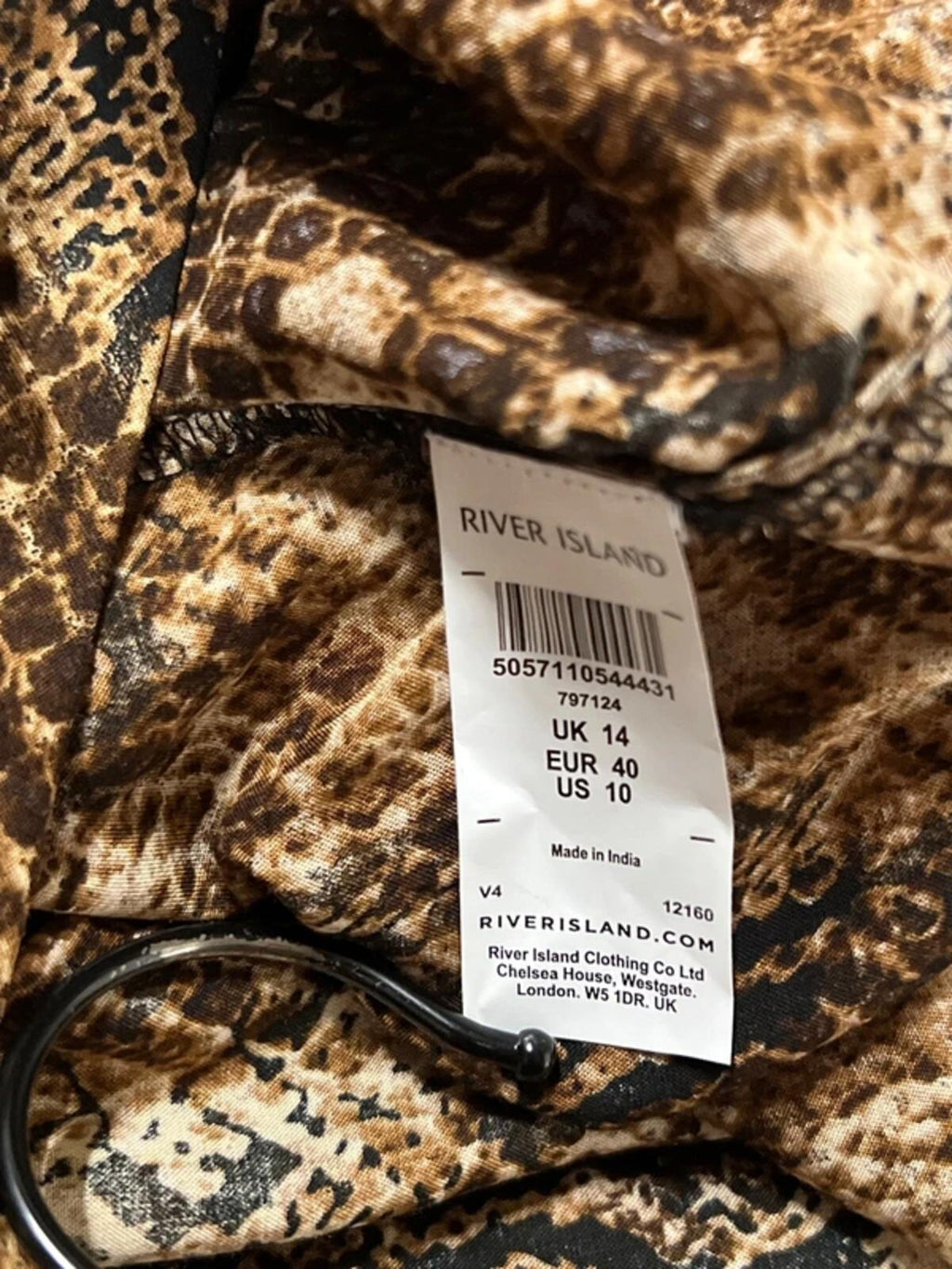 River Island | 14 | Snakeprint Blouse/Shirt | New With Tags