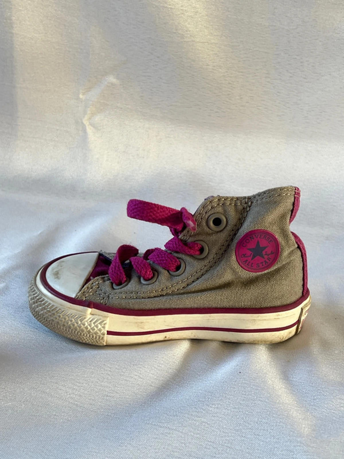 Babies converse | Size 3 | Pink and Grey