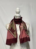 Vintage Maroon Ladies Scarf