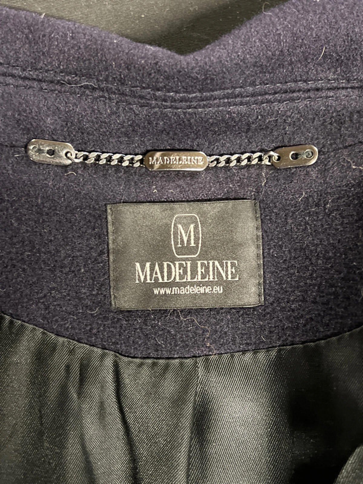 Vintage Navy Madeleine Trenchcoat | 10 | Viscose Blend