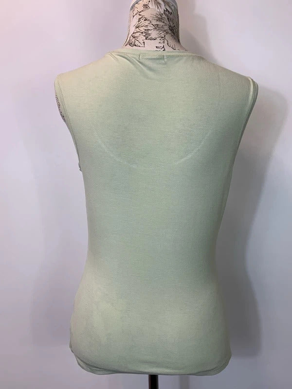 Linea | Size M | Light green vest top | Viscose/Elastane