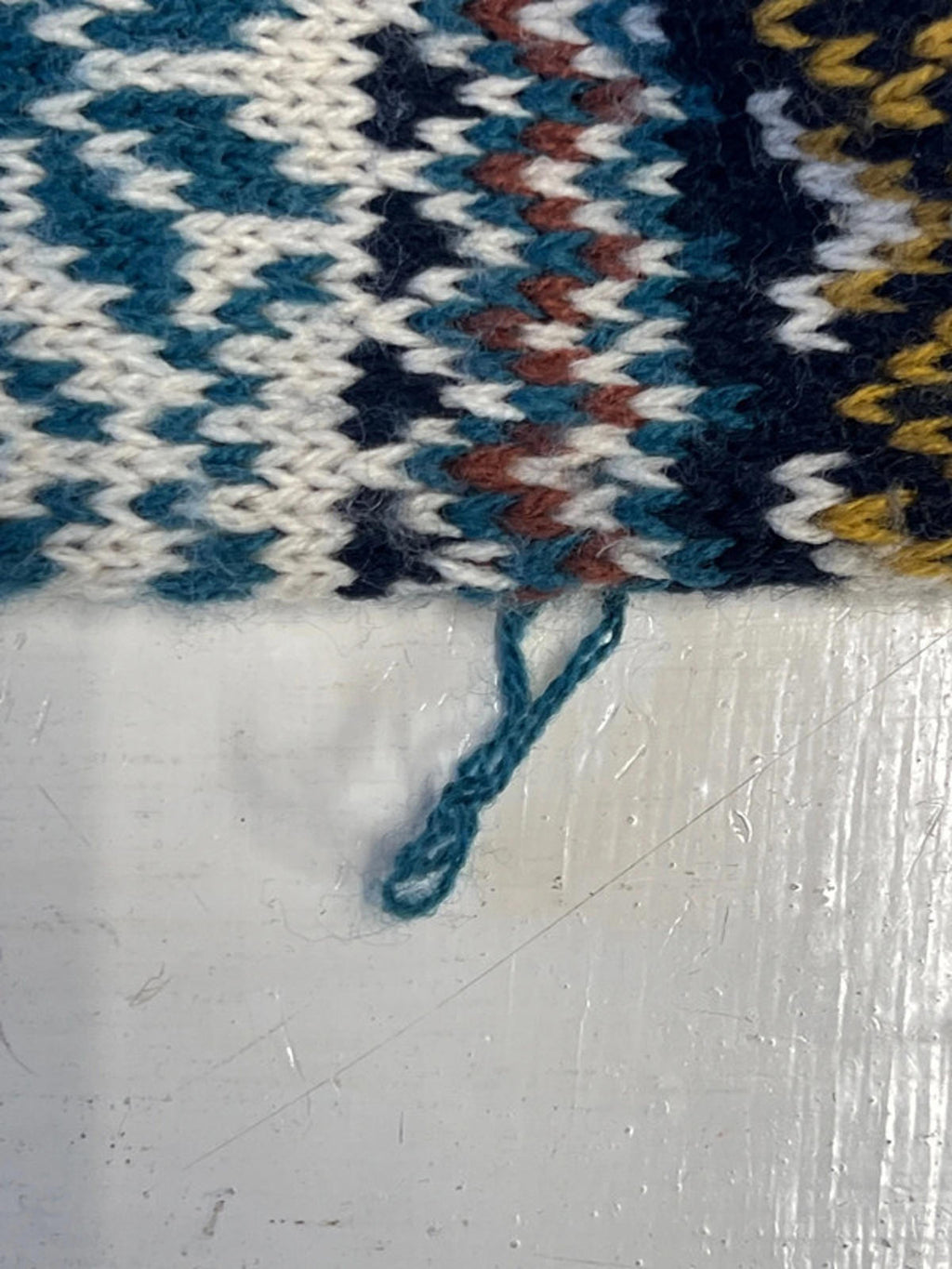 Vintage Knit Colourful Scarf