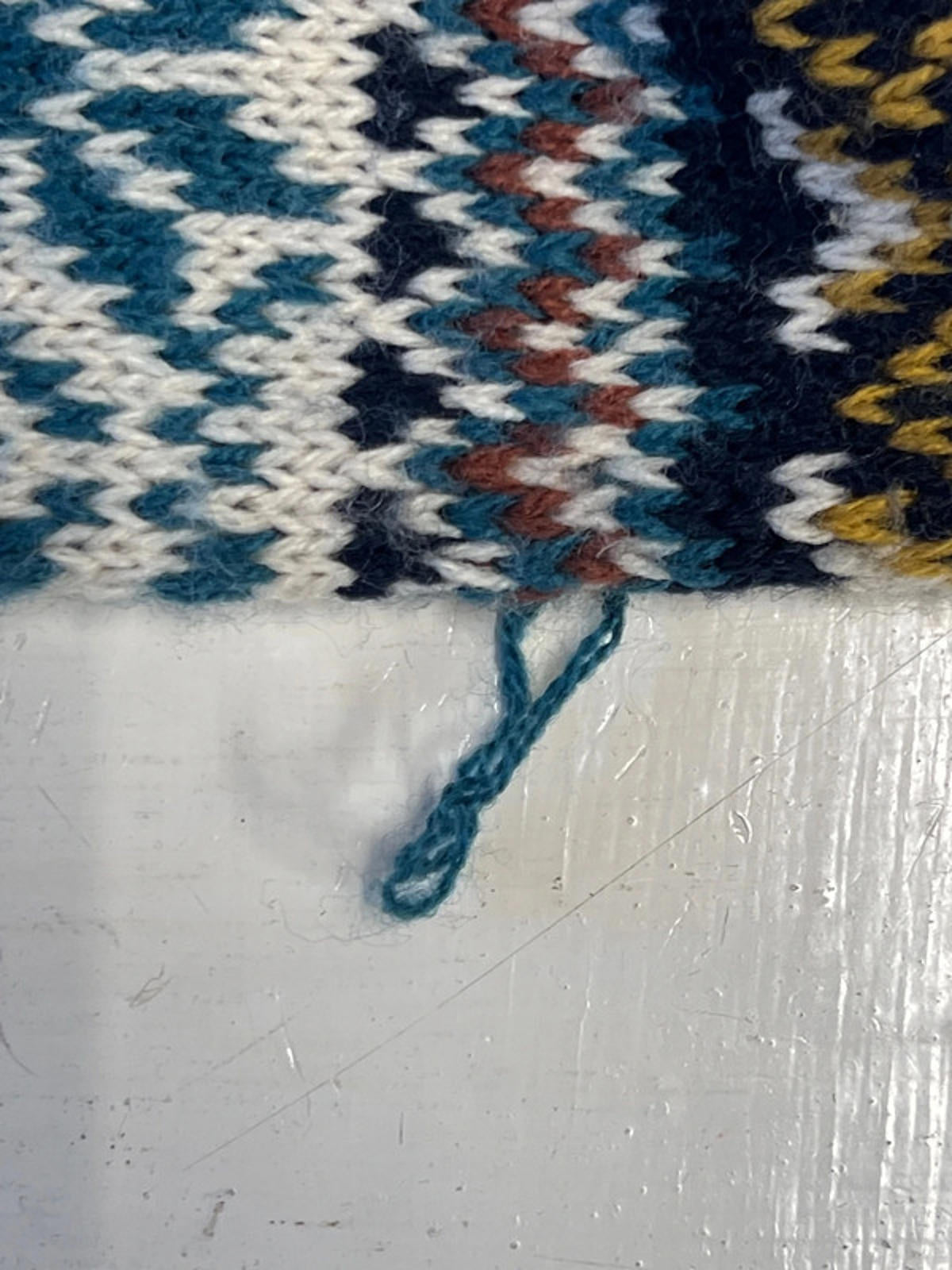 Vintage Knit Colourful Scarf