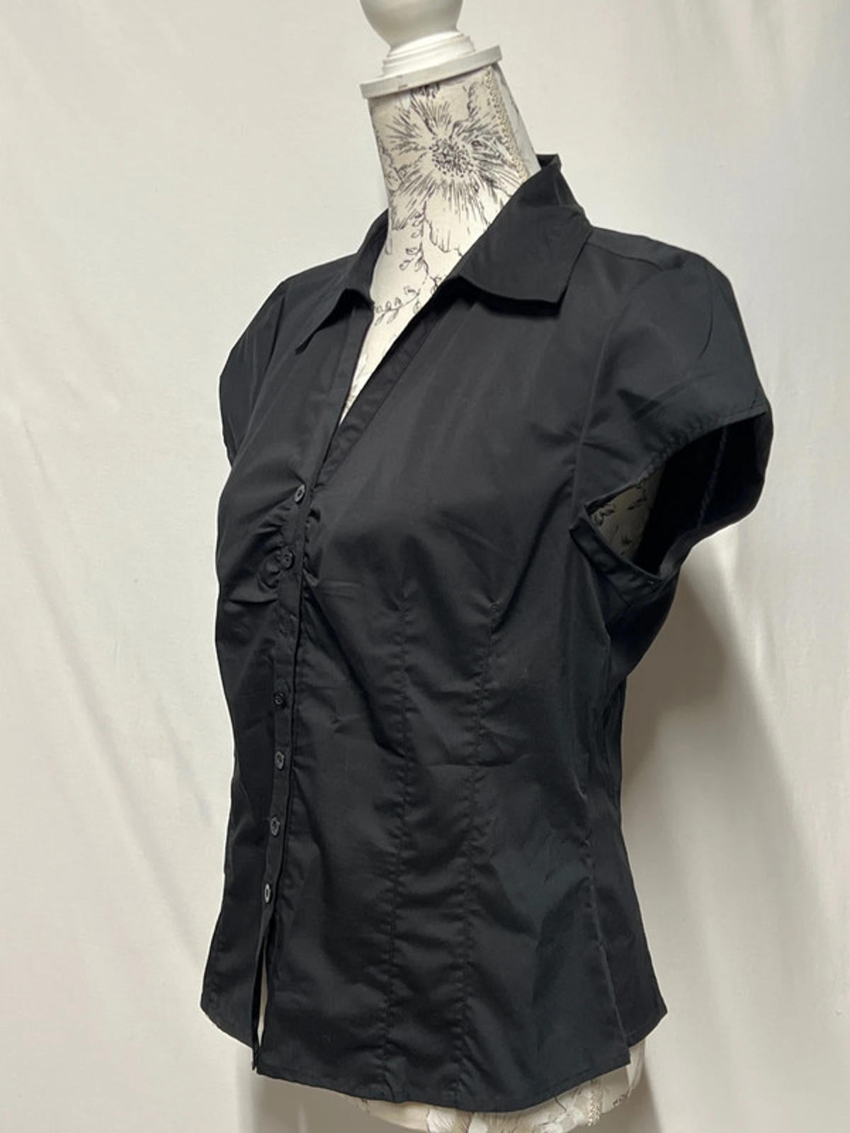 Fransa | Black Blouse Sleeveless Shirt | 14