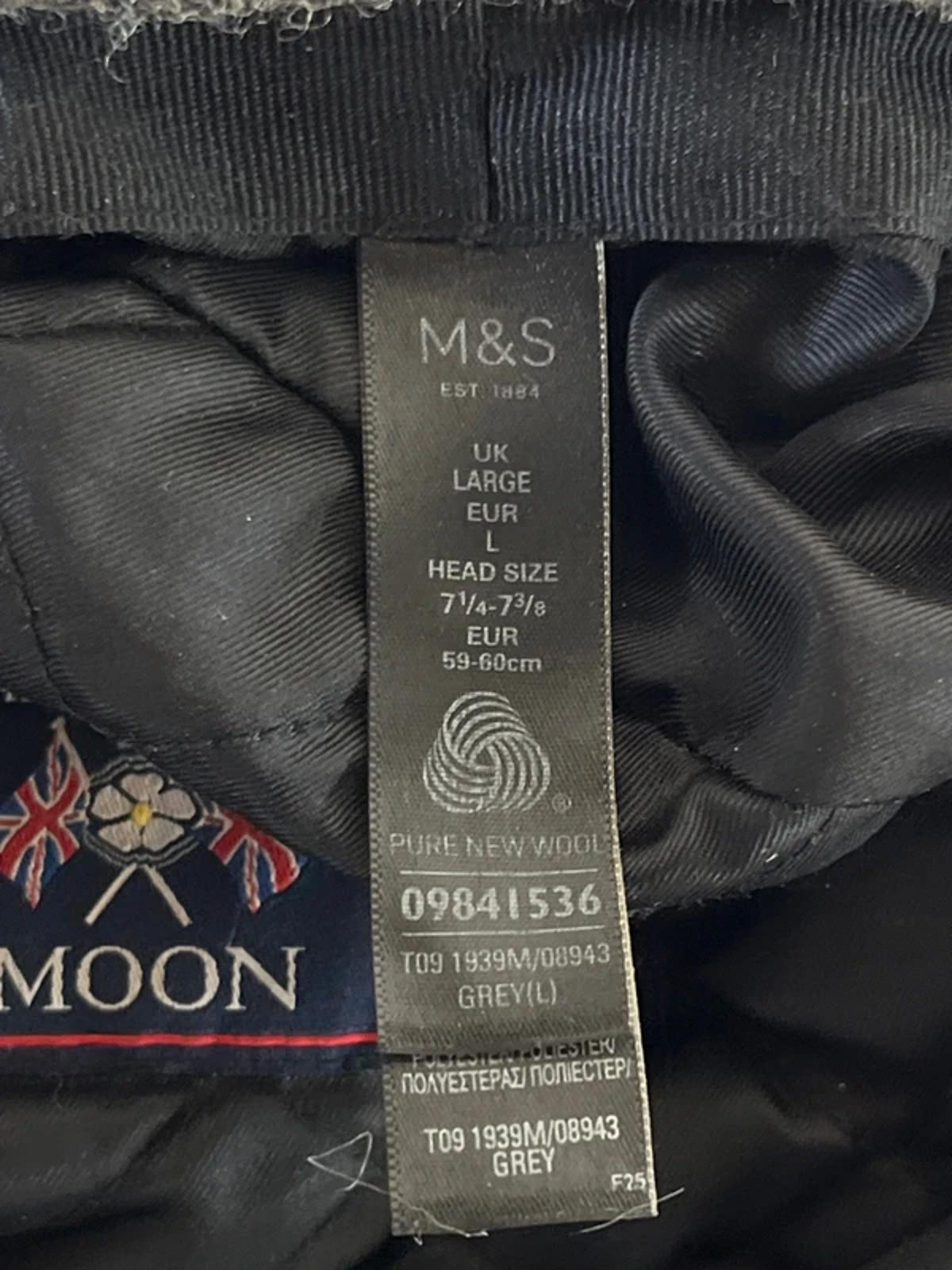 M&S | Grey Baker Boy Hat | 7 1/2