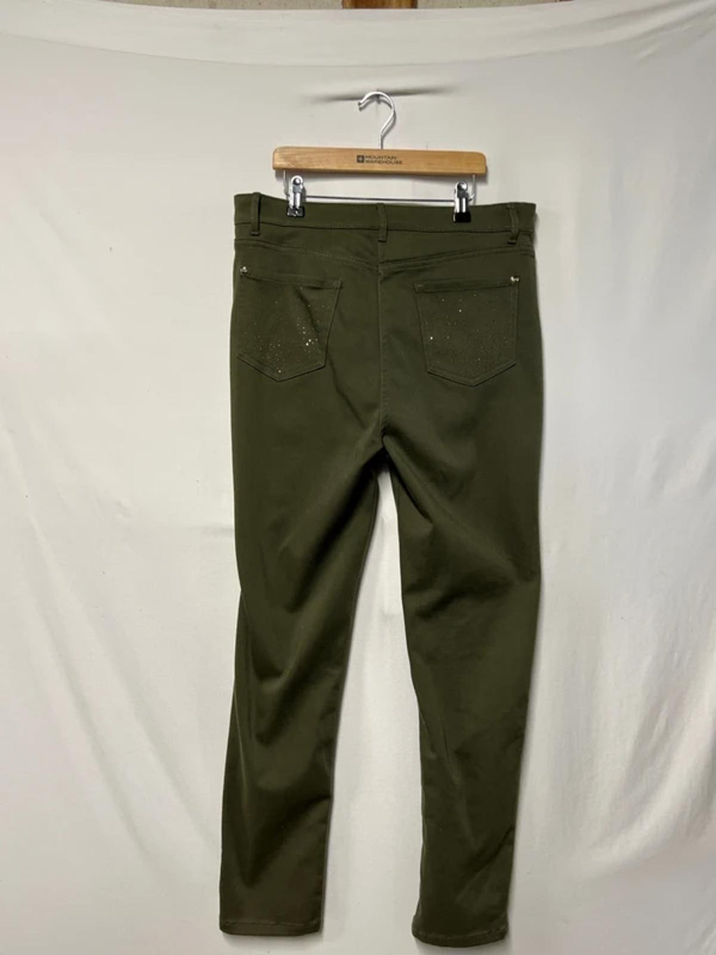 Per Una | 12 | Khaki Jeans / Gold decoration