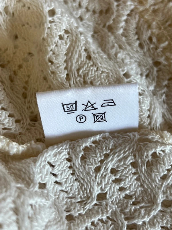 Cream Crochet Shirt | Size 8/10 | Great Conditon