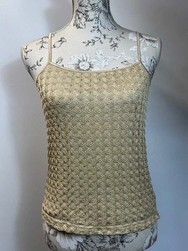 Principles | Size 14 | Stylish Beige Embellished Square Neck Cami