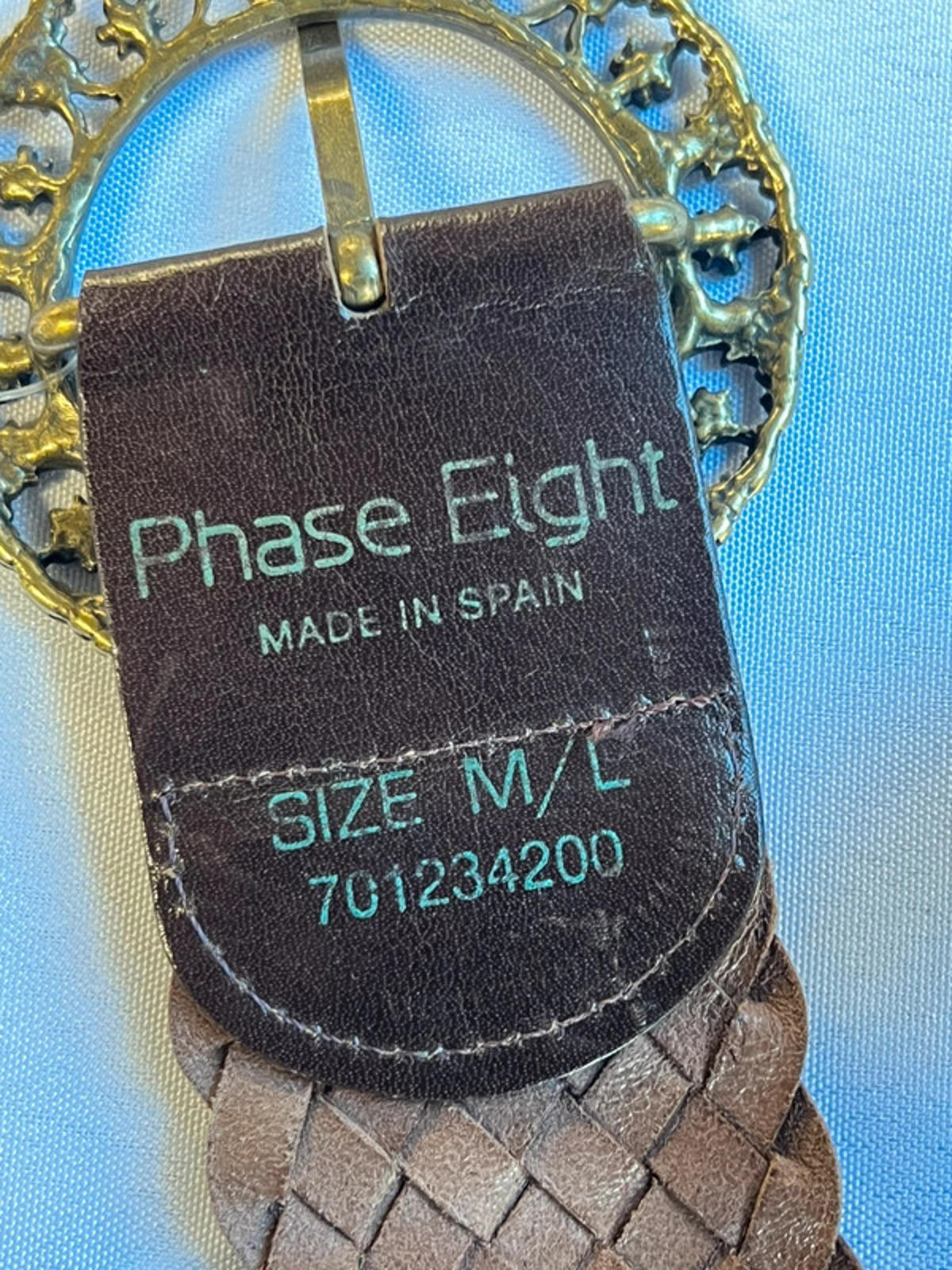 | Phase 8 | 38” | Filigree Woven Belt | New With Tags