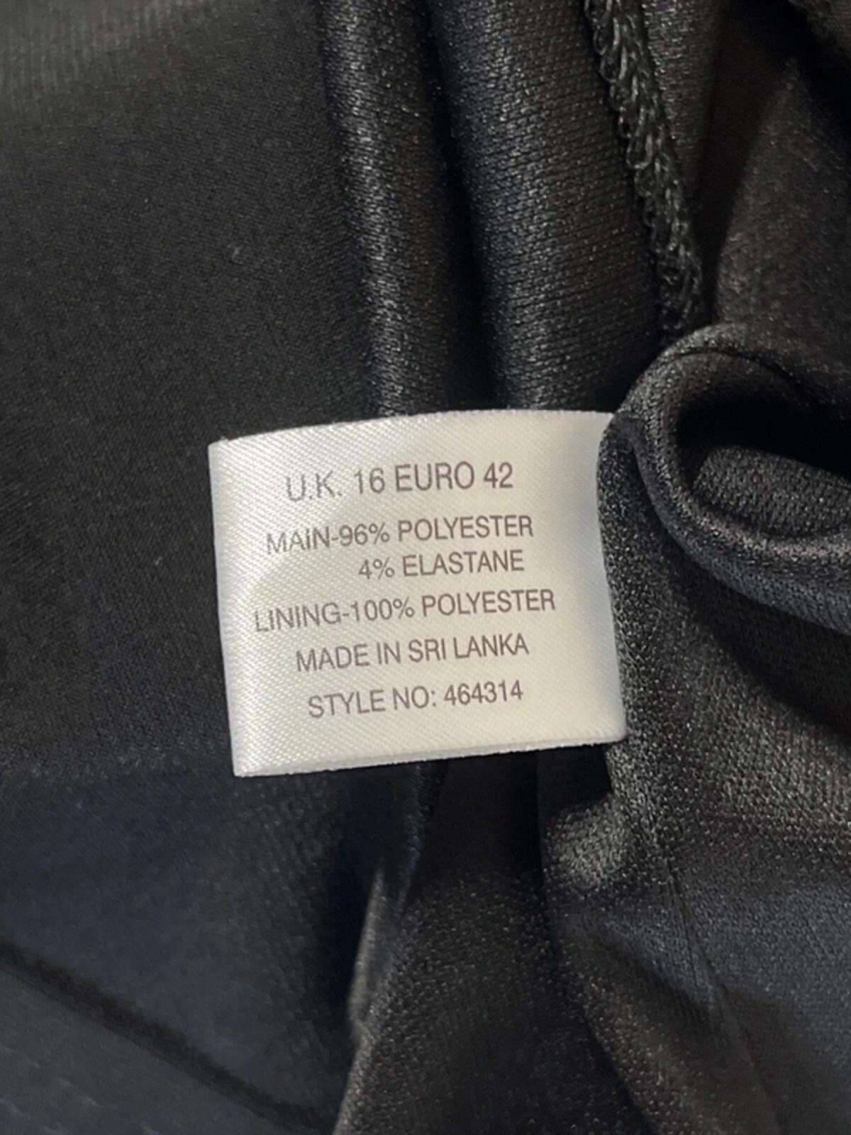 Minuet Petite | 16 | Black embroidered top | Polyester/Elastane blend