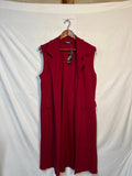 Blossom London | Tomato Red Sleeveless Blazer XL