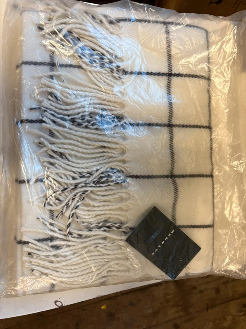 Mennace Cream Scarf | Brand New | Streetwear