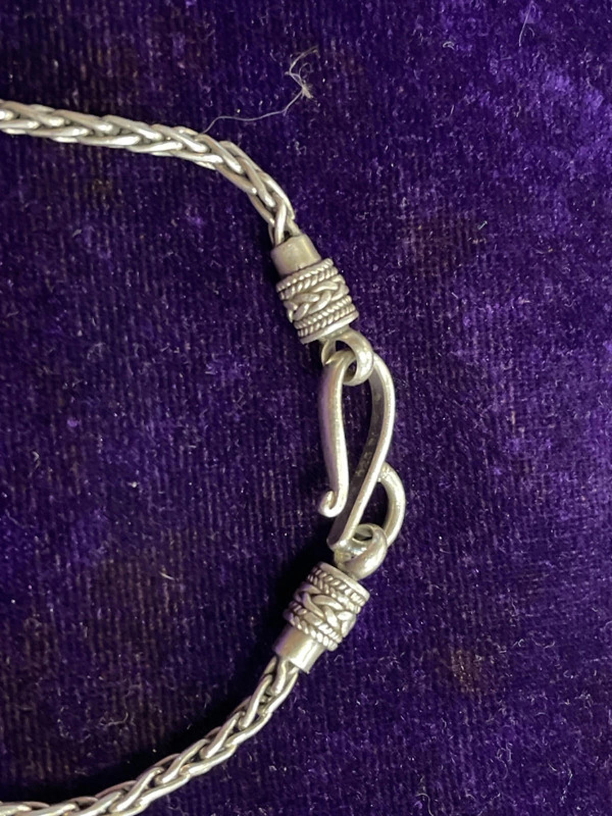 Silver Rope Link Bracelet | S-Clasp | 7.9g