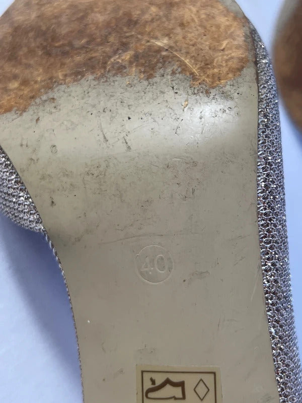 Roland Cartier | UK Size 6.5 | Y2K Metallic Sparkly Heels