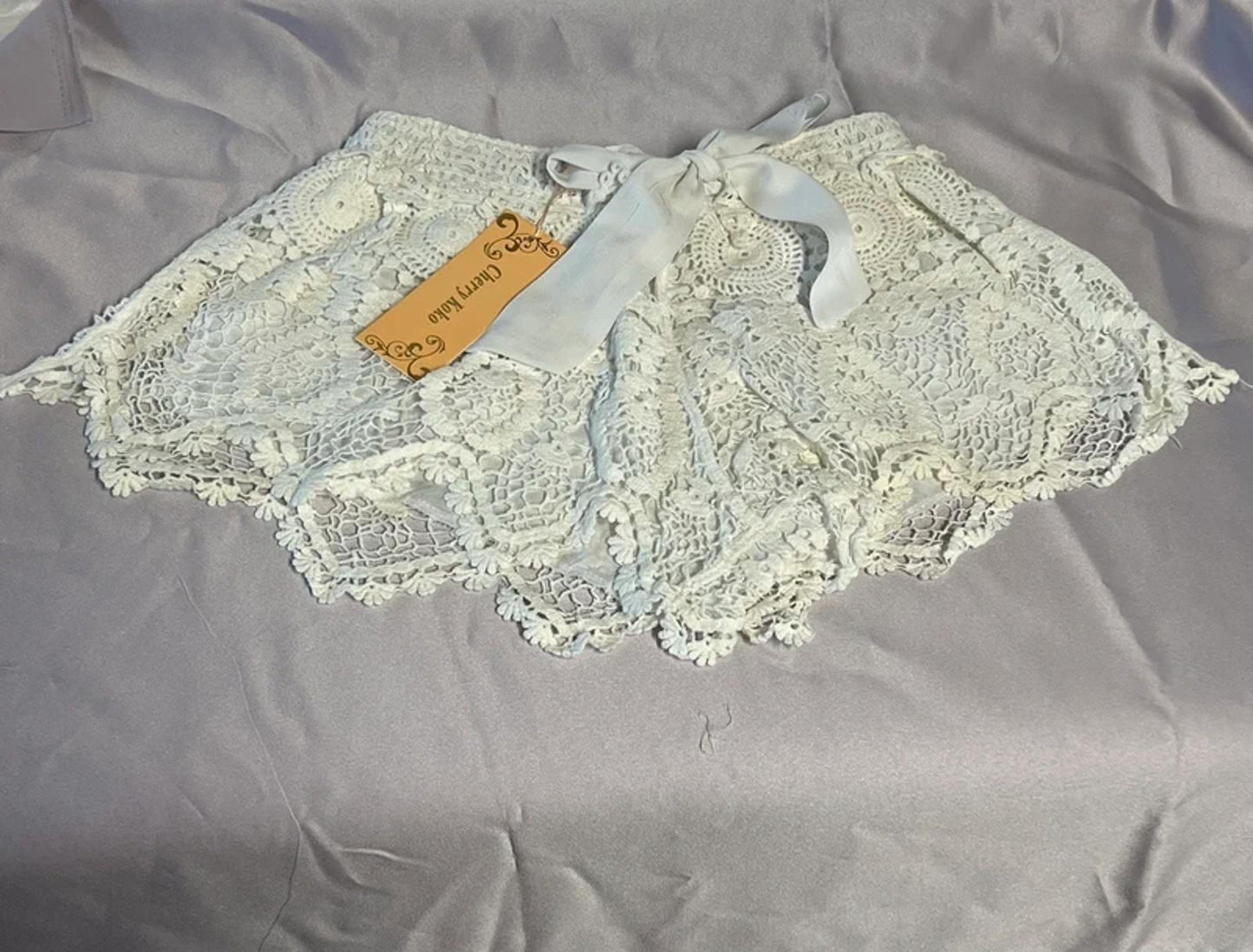 Cherry Koko | S/M | Coquette style lace shorts