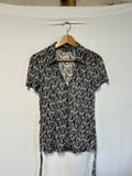 Vintage Mexx | M | Black and White Abstract Shirt
