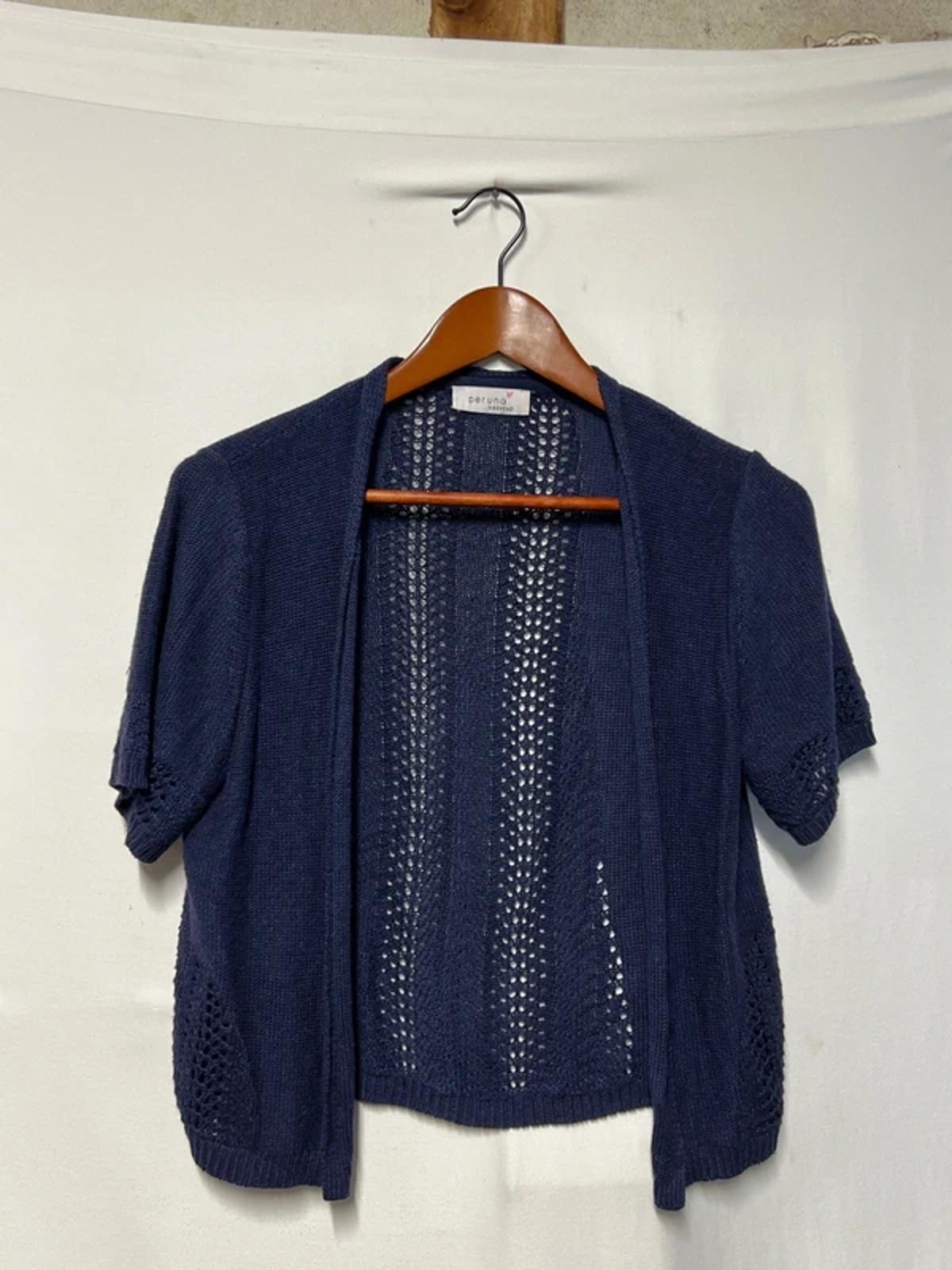 Per Una | 14 | Navy Shirt Cardigan | Good