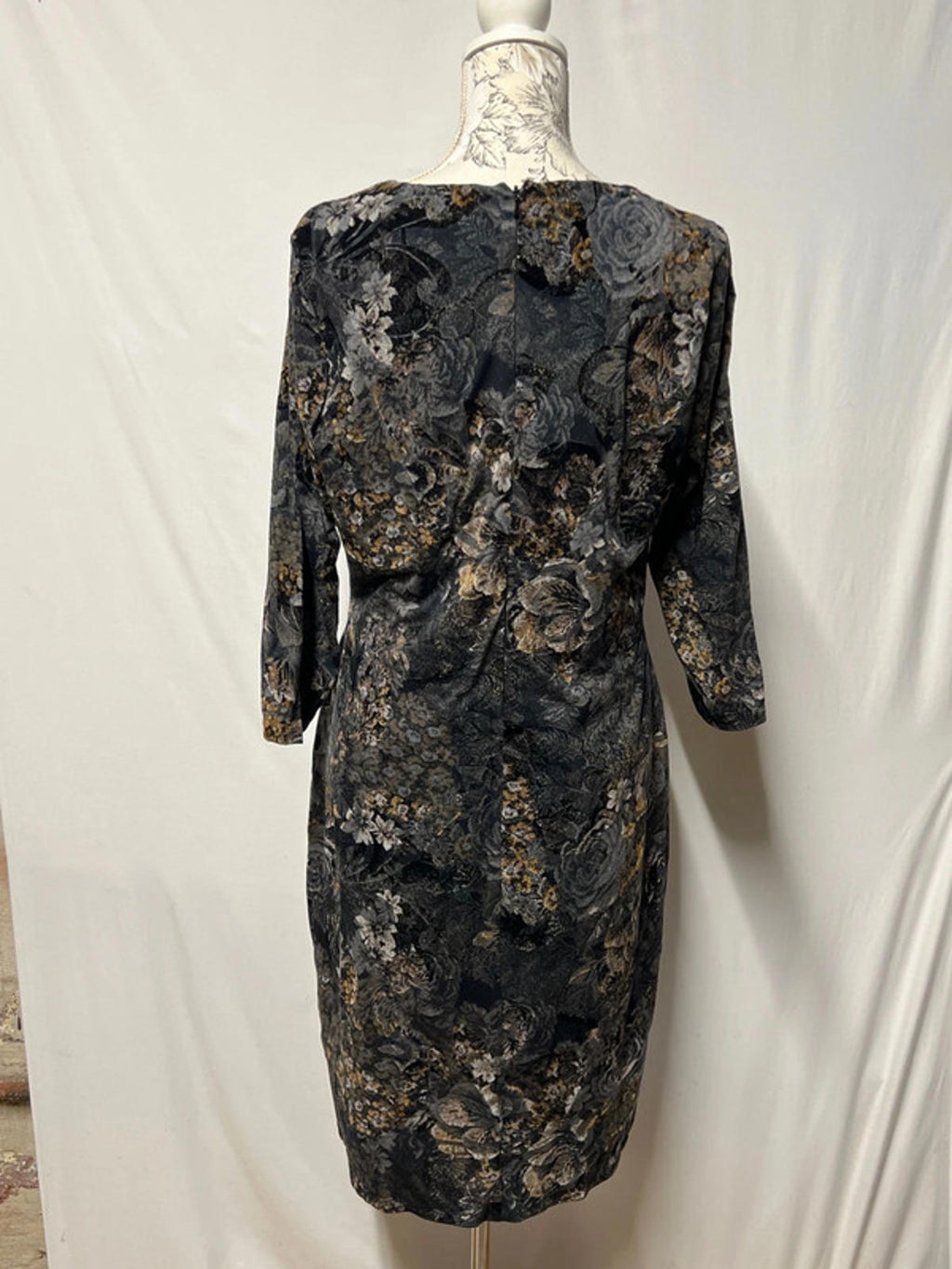 Laura Ashley | Size 14 | Grey Floral Dress